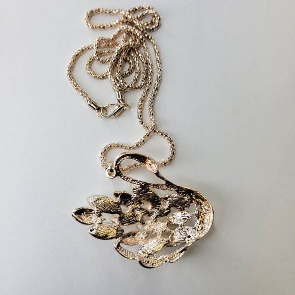 Swan Charm Pendant Necklace - Picture 7 of 7